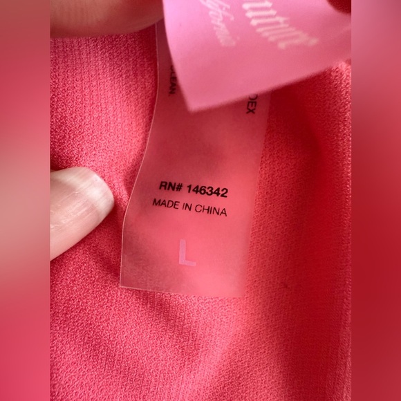 Juicy Couture Orange One Piece Swimsuit - Size L Tie Zipper Comfy Beach Summer - Picture 4 of 16